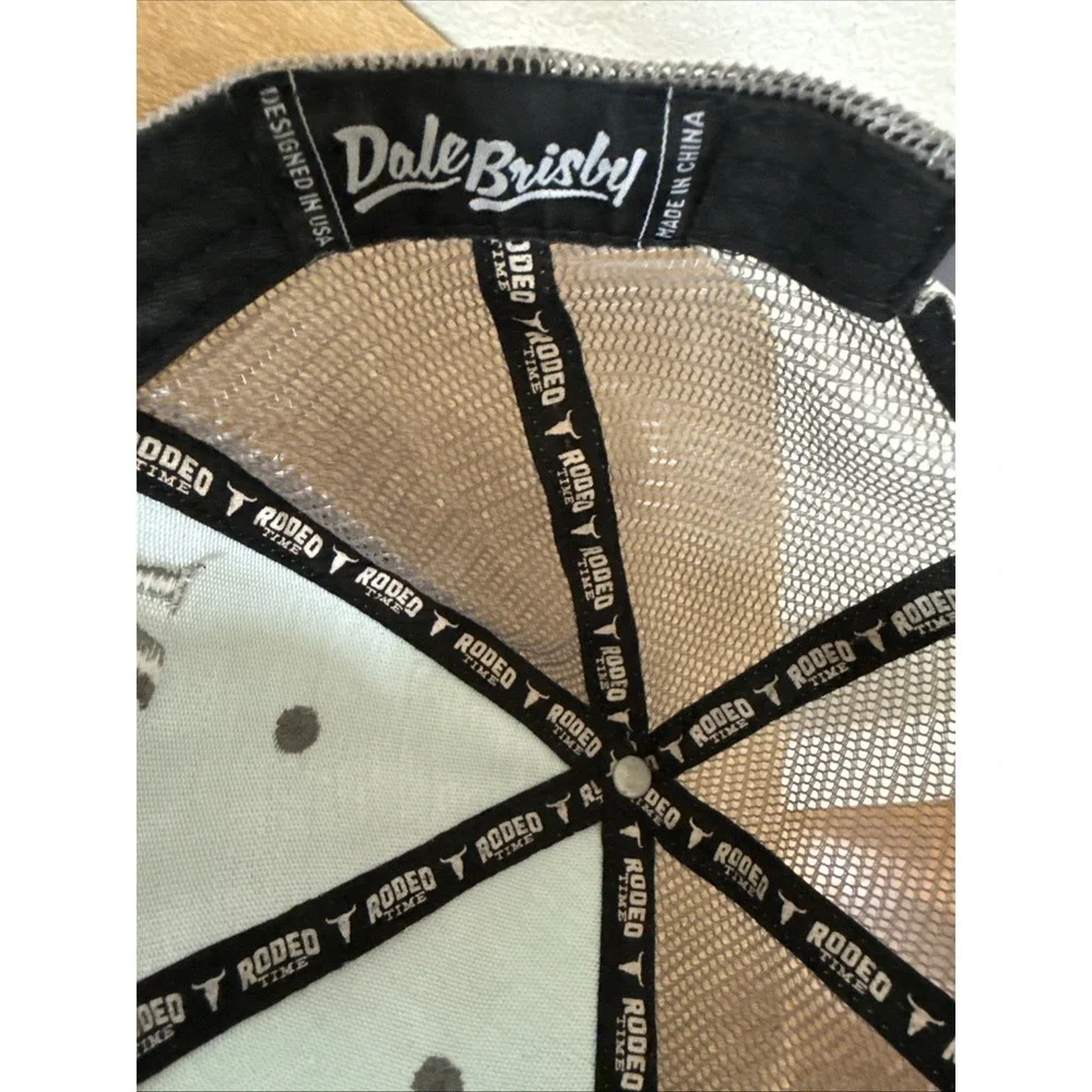 Dale Brisby Ol Son Trucker Hat Rodeo Time Western Cowboy Bull Print Snapback Cap